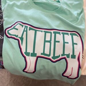 Mint Green Graphic Tee